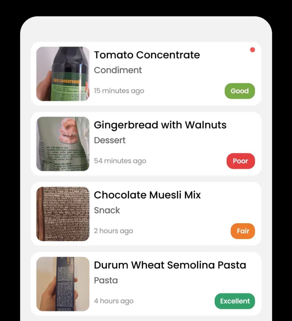 Eat IQ App Health Meter